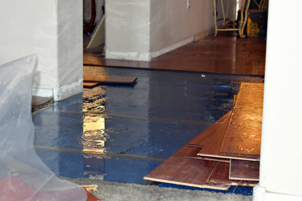 Professional Emergency Water Damage Restoration technician working in Southport, CT